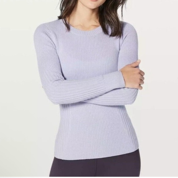 Sweaters - LULULEMON LAVENDER HAZE SWEATER!! Gorgeous details and quality! S